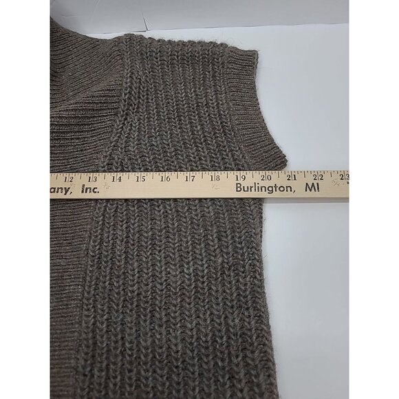 Gap Open Front Sweater Vest Women's Size Medium Alpaca Wool Blend Long Tunic - Picture 4 of 7